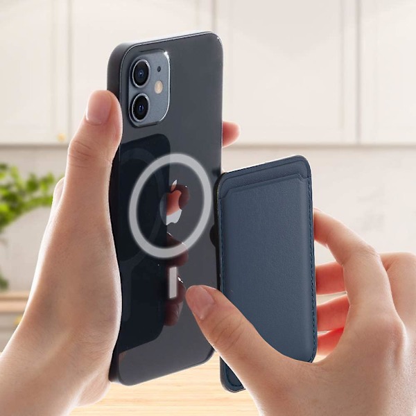1 St Magnetiskt Plånboksfodral För Apple Magsafe, Stretchigt Tyg Mobiltelefon Korthållare För Baksidan Av Telefonen Som Telefonplånbok Klistra På För Iphone 12-Serien