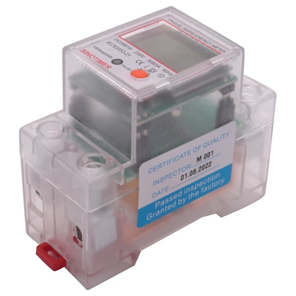 Dds6619-012 AC 220V 80A LCD Digitalt Baggrundsbelyst Enkeltfaset Energimåler Kwh Strømforbrugsmåler