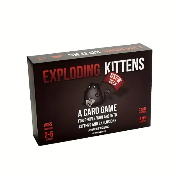 Eksplosive kattungekortspill for voksne tenåringer og barn, morsomme familiespill, rulettkortspill for 7+ år, 2-10 spillere, brettspillkort