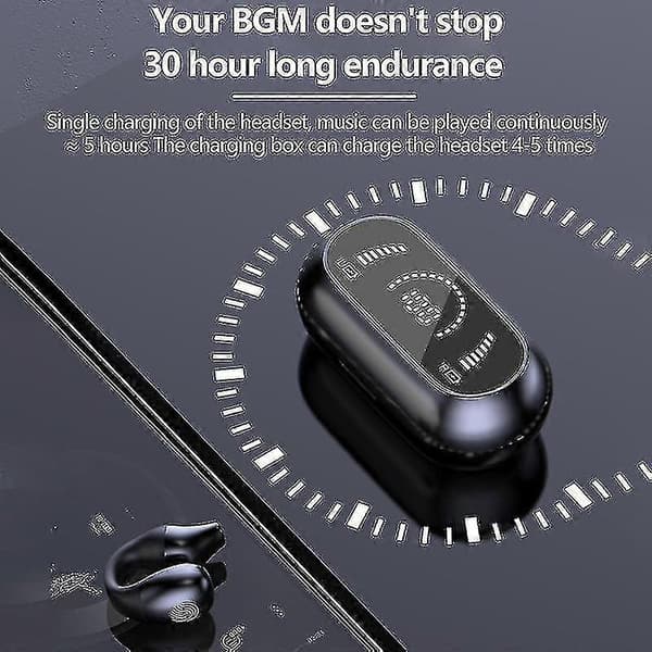 Beinledningshodetelefoner Ørekroker Øreklips Hifi Trådløse Bluetooth-øretelefoner