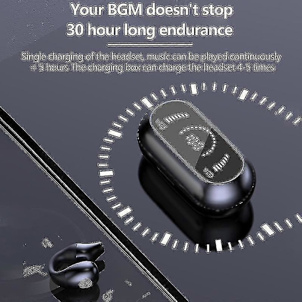 Luujohtokuulokkeet Korvakoukut Korvaklipsi Hifi Langattomat Bluetooth-kuulokkeet