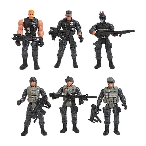 6 Stycken Special Forces Armé Män Figurer Leksak Armé Män Set för Barn Pojkar Present