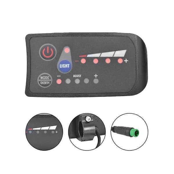 S810 E-cykel Meter LED Display 36V IP65 til Elcykel Elektrisk Cykel Meter 5PIN