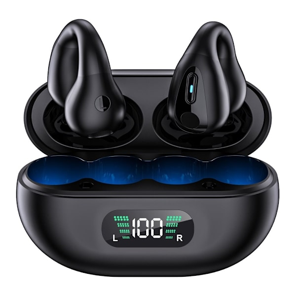 Wireless open-ear headphones Bluetooth 5.3 Black