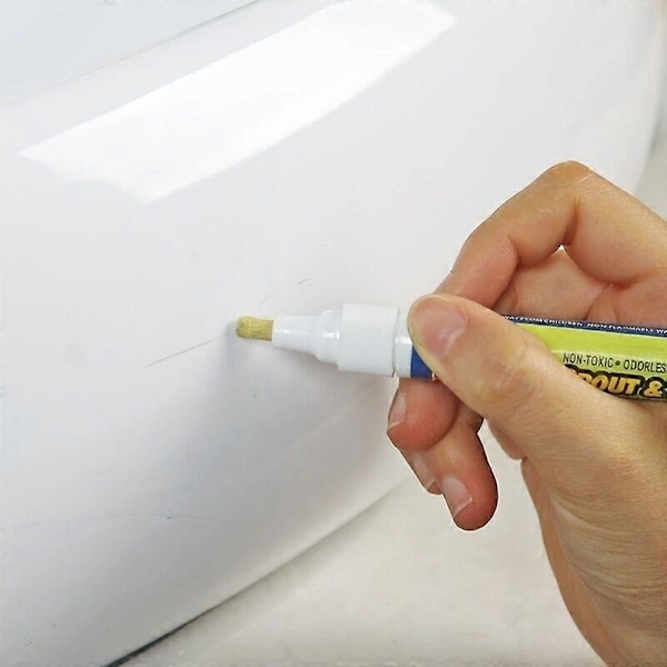 Caulking Creative Grout och Grout-Aide Kakelmarkör Keramisk Kakel Renoveringspenna Vit Vändbar Spets
