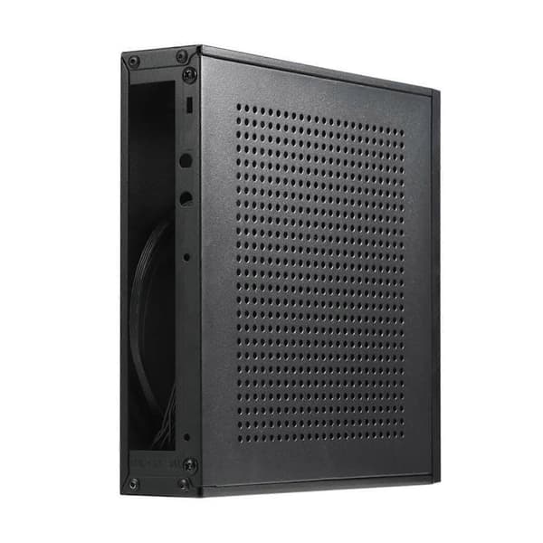 TX06 Desktop Mini ITX Kabinett Mini Spilldatamaskin Chassis HTPC Chassis for MINI-ITX Ultratynn Hovedkort