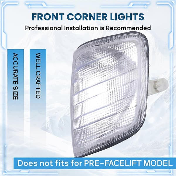 1 par främre hörnlampa blinkers för - W124 E320 E420 E500 1994-1996 1248261143 1248261243