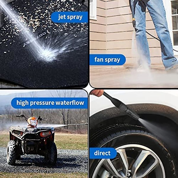 Høytrykksspylelanse for Karcher K2 K3 K4 K5 K6 K7, Justerbart spylemunnstykke høytrykksvasker tilbehør