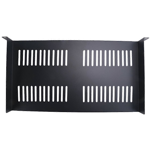 1U Server Rack Monteringshylle Ventilert Utkragerhylle for 19-tommers Nettverksutstyrsrack og Skap