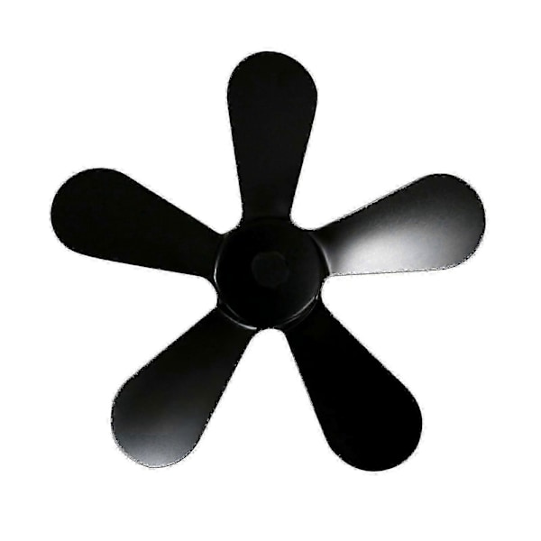 5 Blade til Varme Drevet Brændeovnsventilator Træ Log Brænder Pejs