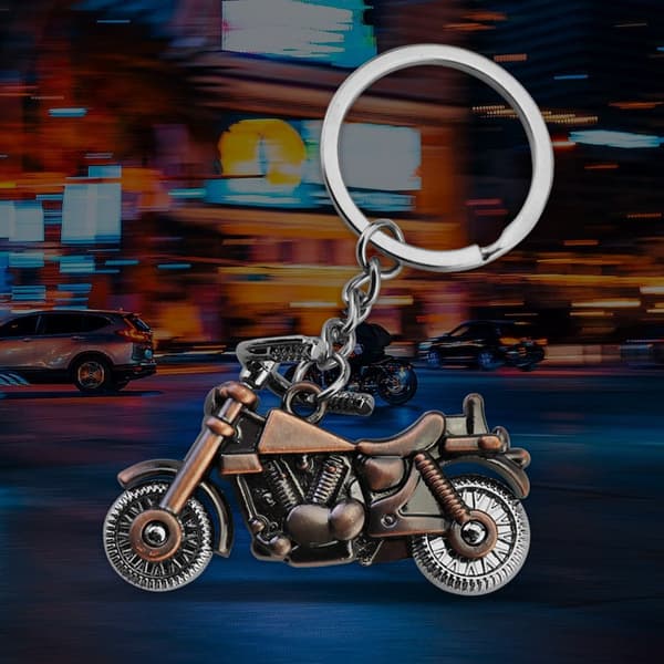 Motorcycle Helmet Keychain