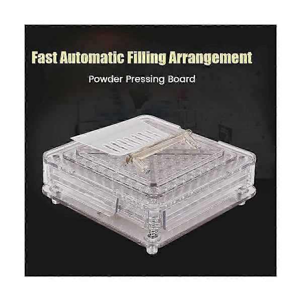 Akryl Transparent Kapsel Fylling Skuff 0 100 Hull Kapsel Fyller Kapsel Fylling Maskin Manuell C