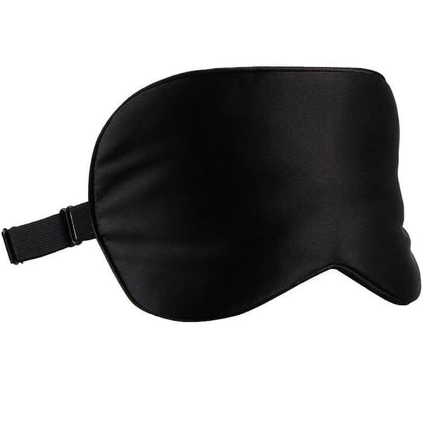 Sovemaske 100 % silke Svart