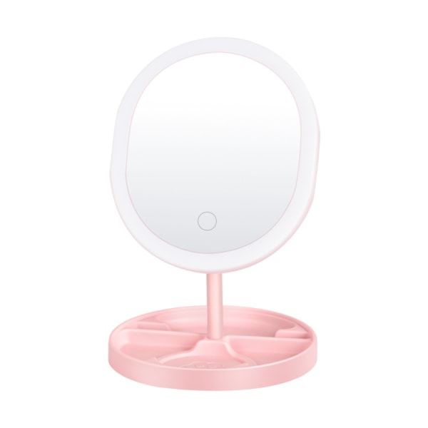 Sminkspegel rakspegel sminkspegel justerbar ljusstyrka LED-belysning swan white