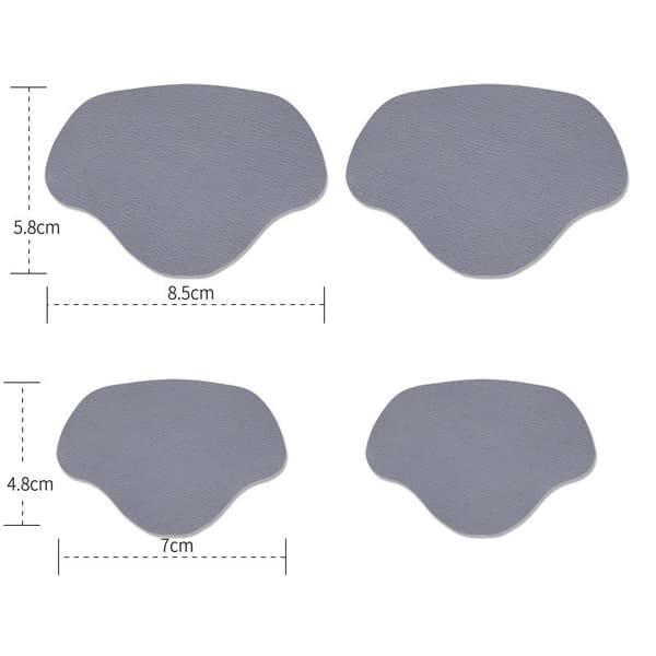 Hälskydd / Skoreparationslappar, 4-pack Grå