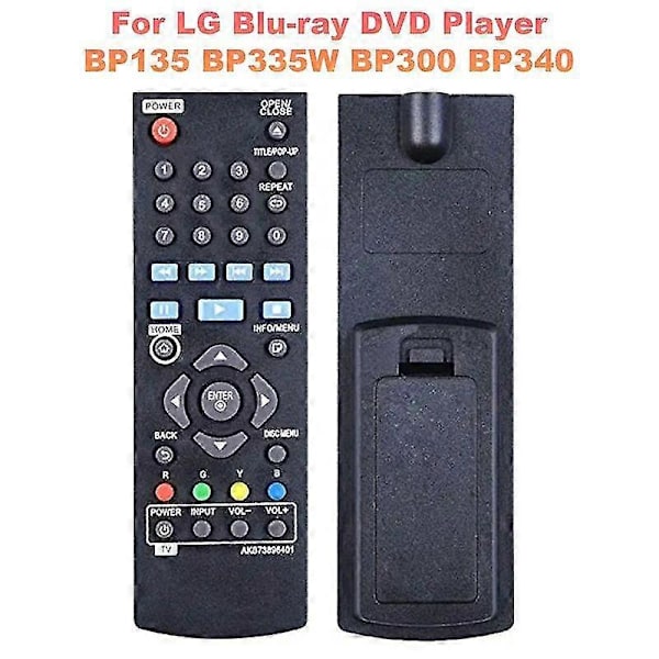 Kaukosäädin Akb73896401 LG Blu-ray DVD-soittimille Bp135 Bp335w Bp300 Bp340
