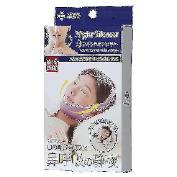 Anti-snore Belte Hakestrøm Apné Kjeveløsning Støtte Søvn Stopp Snorking Behandling