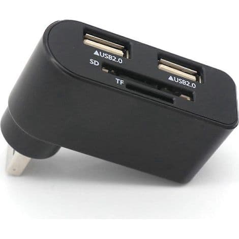 4-i-1 USB 3.0 Dockingstasjon med SD/TF-kortleser, 480 Mbps Rask Adapter, Multifunksjonell Hub