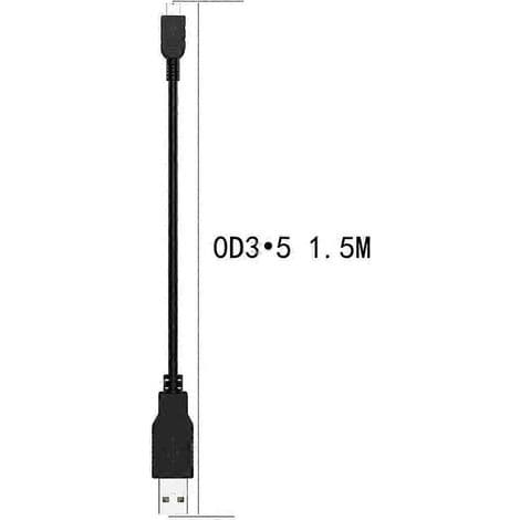 Mini 5-pin USB-ladekabel for TI-84 Plus CE og TI-Nspire CX