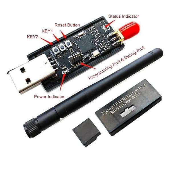 CC2652P CC2652 USB-dongle Zigbee2MQTT ZHA-koordinator Home Assistant BLE Thread USB-dongle Stick BLE