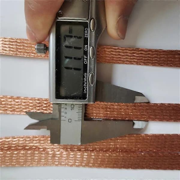 20 stk. Span-kabel / broforbindelse jordledning kobberflette Ren kobber 6 kvadrat 300 mm
