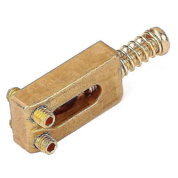 6 st gitarrstall sadlar mässingsblock tärning telecaster stall med skiftnyckel för elgitarr 30x11x6mm