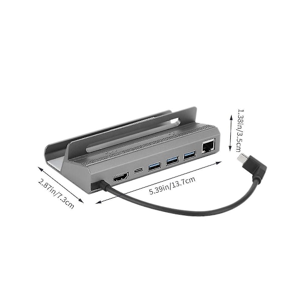4k 60hz Dekk Dockingstasjon Gigabit Ethernet Dockingstasjon 100w Hurtiglader For Dekk Utvidelsesenhet