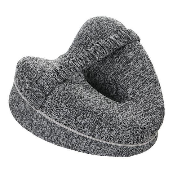 Hjerteformet Ergonomisk Benpute - Ortopedisk Pute Grå