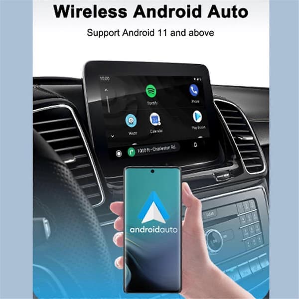 Trådløs Carplay & Android Auto-boks for bil 2-i-1 kablet til trådløs dongle Plug & Play CarPlay Android AUTO Adapter AI-boks