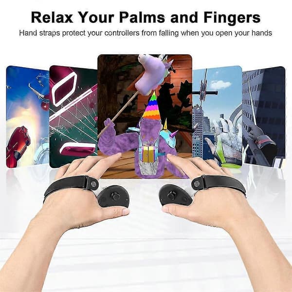 Skridsikker Knostrop til Oculus Meta Quest 3 Controller Håndbåndstilbehør