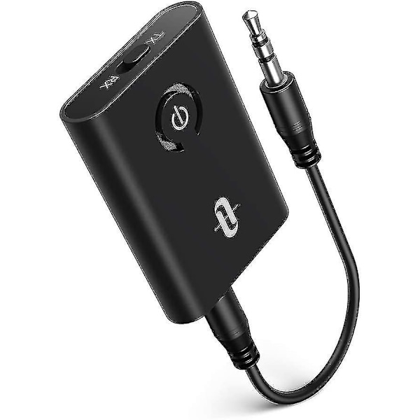 Bluetooth 5.0 Lähetin/vastaanotin, 2-in-1 langaton 3,5 mm:n audioadapteri (2 laitetta samanaikaisesti)
