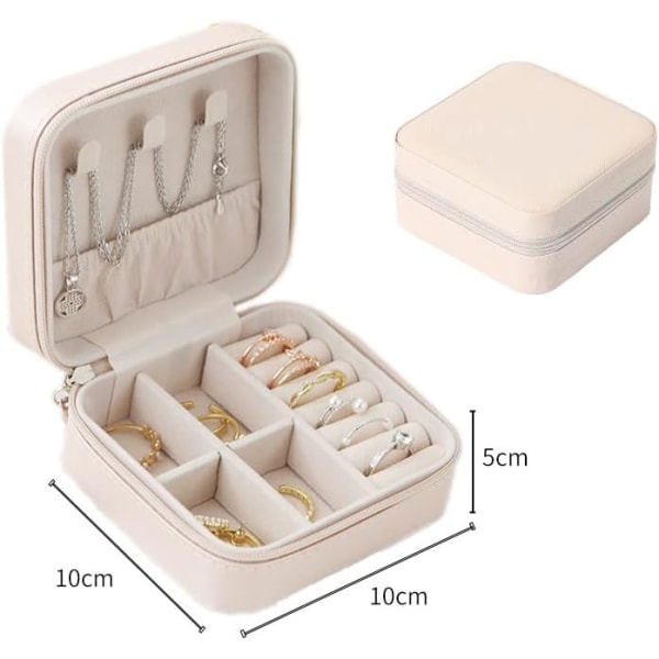 Liten smyckeskrin Mini portabel smyckeförvaringsbox-jbk