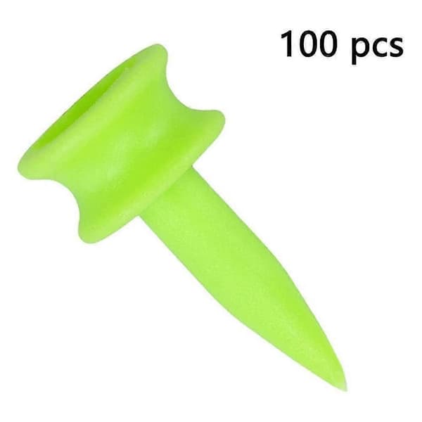 Golf Tees 1 Tomme 100 Stk. Plast Golf Castle Små Tees (grøn) (sammenfiltring)