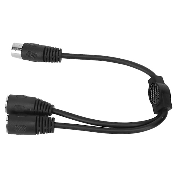 DIN 8-pin hann til 2 DIN 8-pin hunn kabel Dobbel skjerming DIN 8-pin splitterkabel Signal lydtilkoblingsledning 1,0 fot