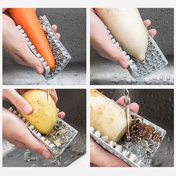 Grönsaksborste, Grönsaksskrubbborste, Grönsaksborste Skrubber För Potatis, Morötter, Majs