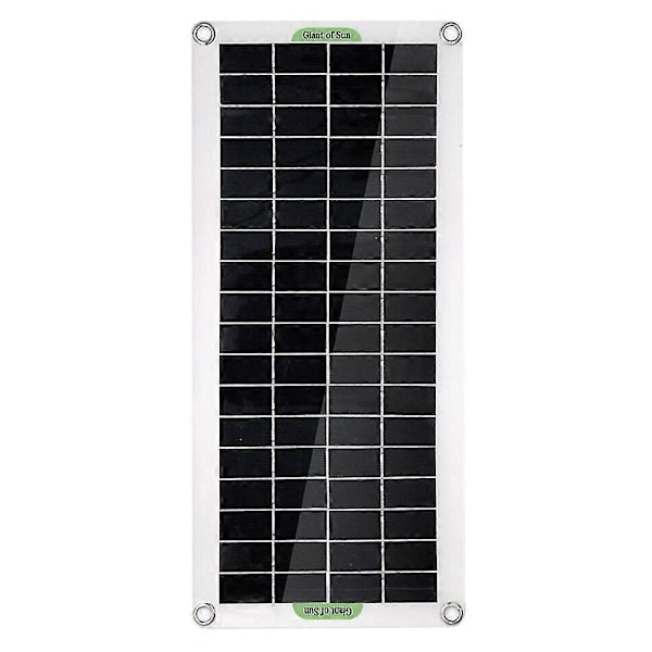 30W Polykristallin Solpanel Flexibel Solpanel För Camping Bil Resor Utomhus Nödkraft A