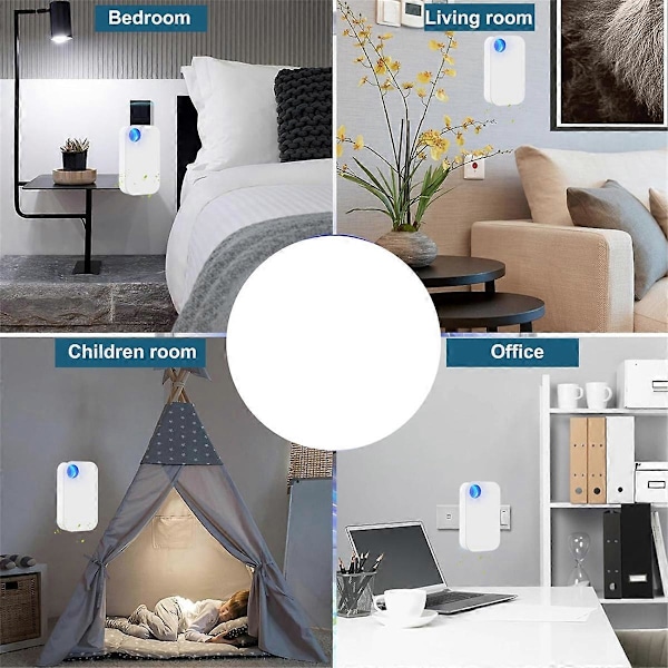 Ion Luftrensere for Hjem, Plug-in, Plug-in Luftionisatorer for Hjem Bærbar og Stille Ionisk Luftrenser