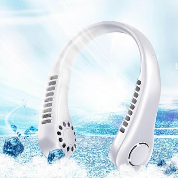 Mini Ventilator Halsventilator Bladløs Halsventilator Genopladelig Bærbar Ventilator USB Hængende Halsventilator