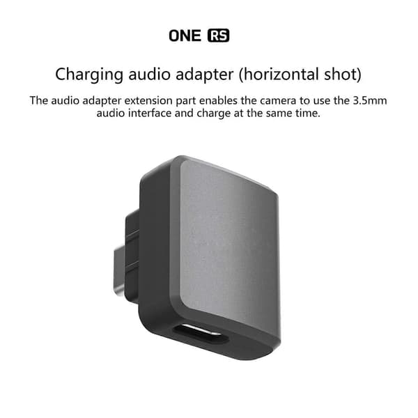 For 360 ONE RS Adapter for 360 Sport Camera For Crisper Audio Vlog