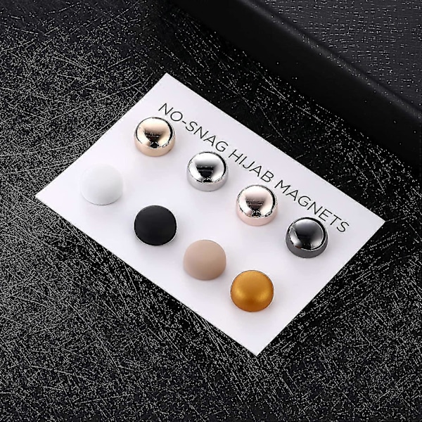 Magnetiska Hijabnålar - Starkaste Kommersiella Styrka Hijabnålar För Kvinnor Multifunktionella Färgglada Små Magnetiska Hijabknappar (multi(8 Färger))