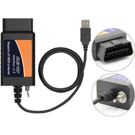 Elm 327 WiFi med OBDii-switch, MS-CAN/HS-CAN diagnostisk interface, køretøjskompatibel, trådløst OBD2-scanner værktøj.