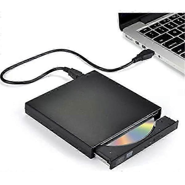 Extern CD DVD-enhet, USB 2.0 Slim Portabel Extern CD-RW-enhet