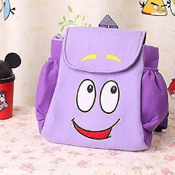 Dora Explorer -reppu pelastuslaukku kartan kanssa, esikoululelut violetti joululahjat