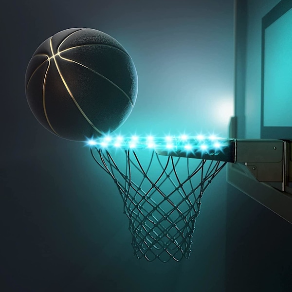 LED Basketballkurvlys Utendørs, Fjernkontroll Vanntett Super Lys Basketballfelg Lys Basketballgave Til Barn