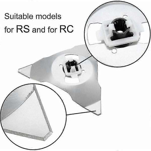 Udskiftningsblade til Robomow Rs Rc Premium Robotplæneklipperblade - Udskiftningsrobotplæneklipperblade med forbedret design 1 stk