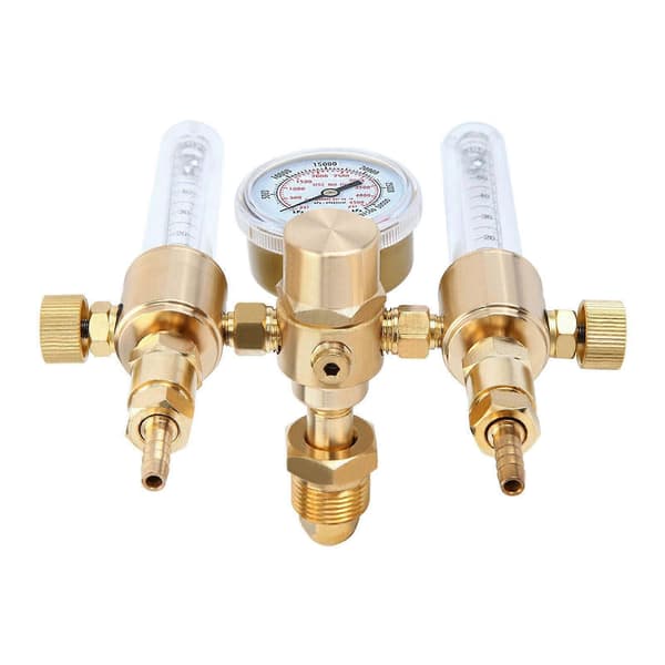 Argon Regulator med Dobbel Utgang, Flowmåler, Reservedeler, Profesjonell