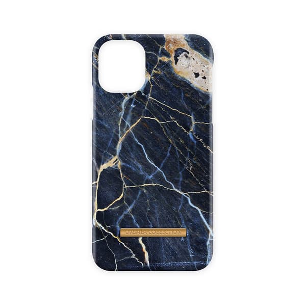 Pehmeä musta Galaxy Marble -puhelinkotelo - iPhone 11