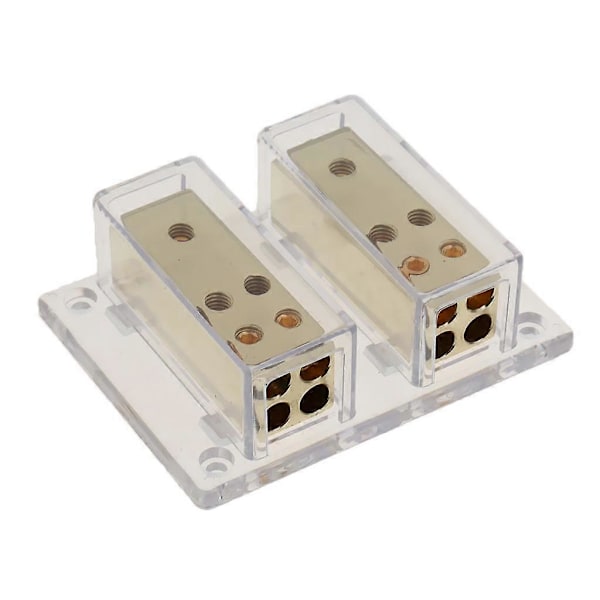 8-vägs 4/8 Ga Bilstereo Förstärkare Ström Jordkabel Splitter Distributionsblock
