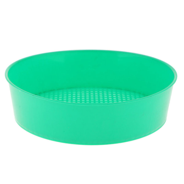 20,8x18,4x5,3cm Trädgårdssåll Såll Sikt För Kompost Jord Nätverktyg Trädgårdsredskap Ny