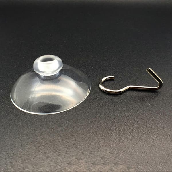Imu-koukut ikkunaan, läpinäkyvät, 32 mm (20 kpl pakkaus)
